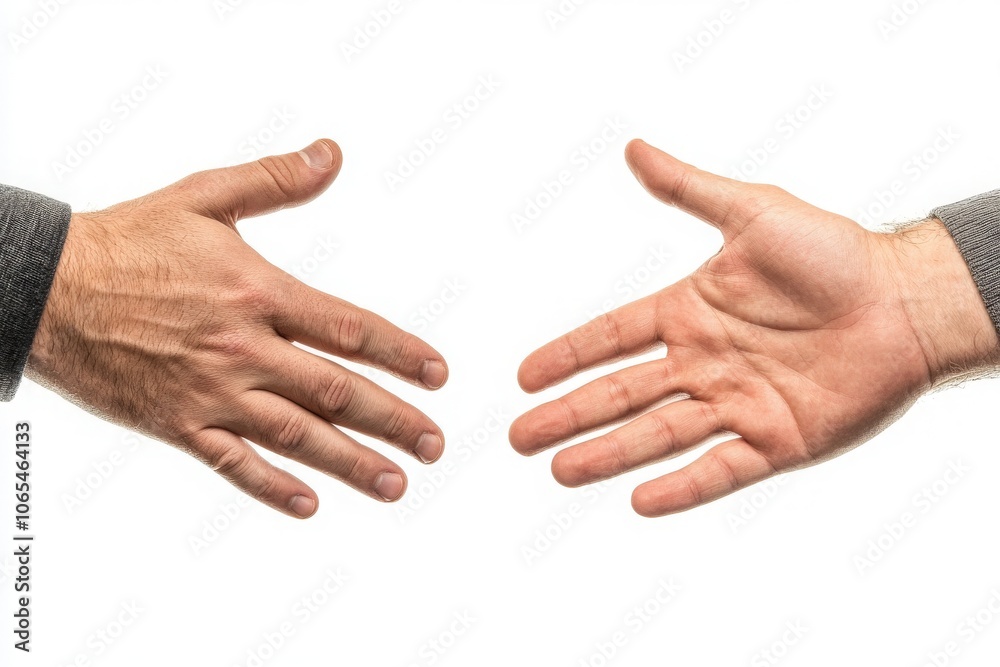 Two hands extend toward one another, symbolizing a desire for connection and understanding, while remaining just out of reach. This moment captures a profound sense of longing.