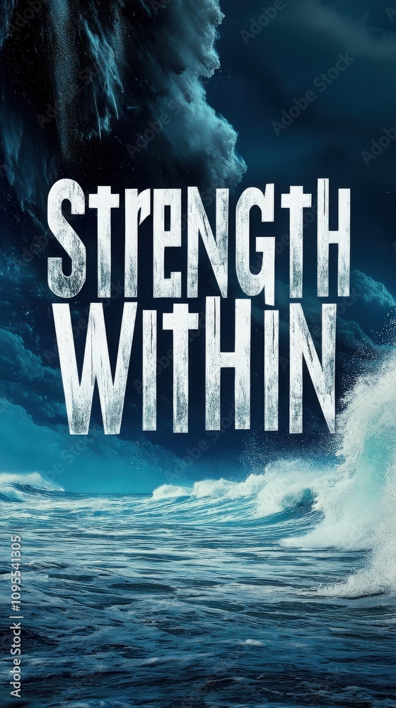 A powerful ocean landscape showcases tremendous waves crashing against a rocky shoreline.