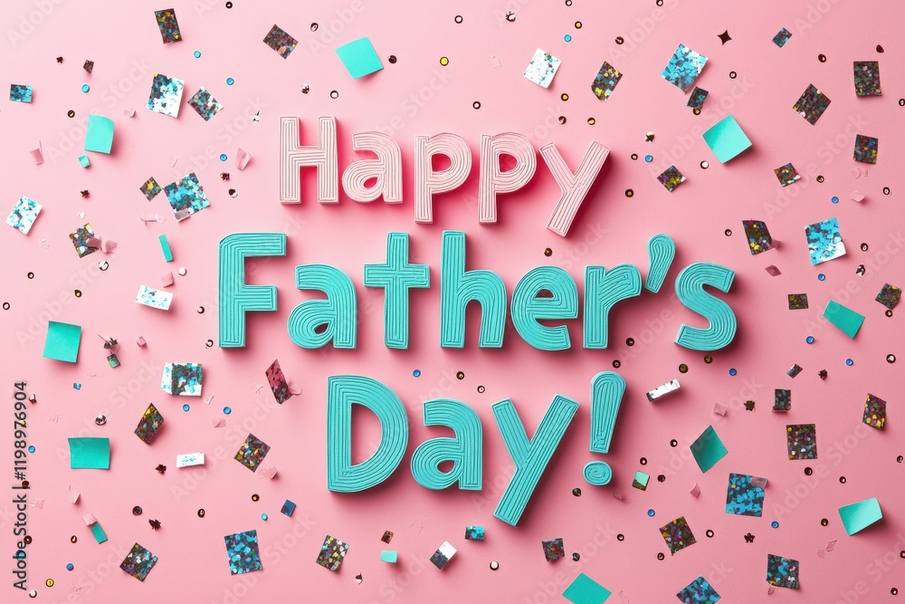Festive decorations in vibrant colors create a joyful atmosphere for Fathers Day celebrations, inviting families to honor their dads with cards and special moments of appreciation.