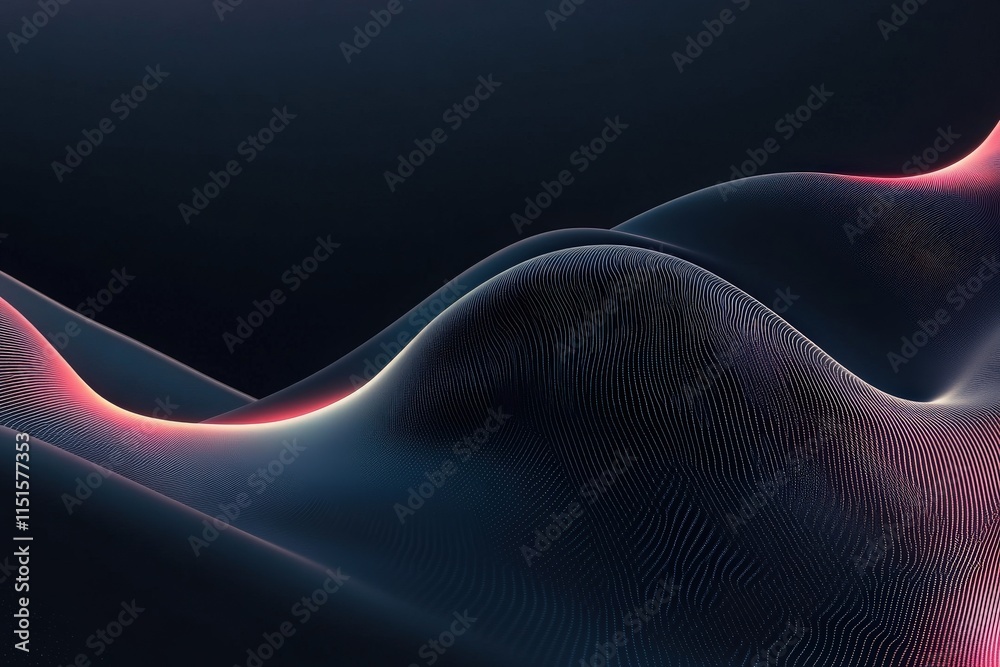 Soft, flowing contours blend together, illuminated by subtle hues. The interplay of light and shadows forms a captivating abstract design that evokes a sense of calm.