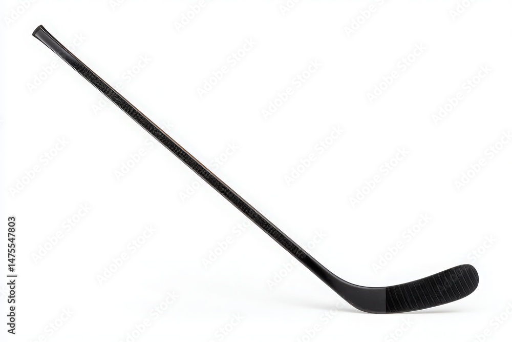 A black golf club is displayed at an angle, emphasizing its slender shaft and unique clubhead design. Perfect for showcasing its craftsmanship and appealing to golf enthusiasts.