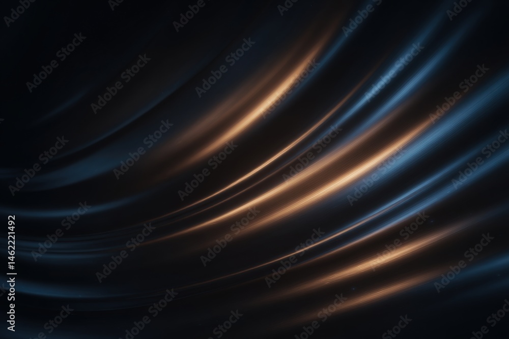 Soft, flowing fabric creates an elegant texture with dark shades and gleaming golden highlights. The gentle curves enhance the depth and movement, captivating the viewers eye.