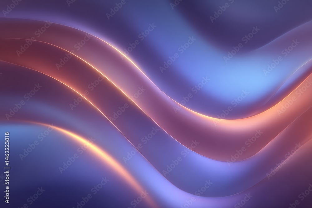 Swirling waves of color blend harmoniously, showcasing soft gradients between warm and cool hues. The dynamic flow creates an ambient atmosphere, evoking a sense of tranquility and movement.