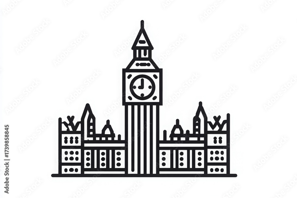 The clock tower features a classic design with intricate details, surrounded by historic buildings. Its a landmark that represents the citys rich history and architecture, inviting exploration.