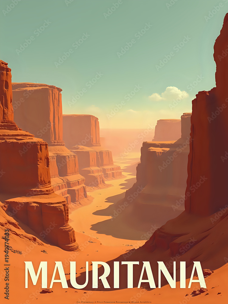 A wide canyon with tall red rock formations under a clear sky. The landscape is dry and vast, with a river running through the valley. It is a bright, sunny day, making the colors stand out.